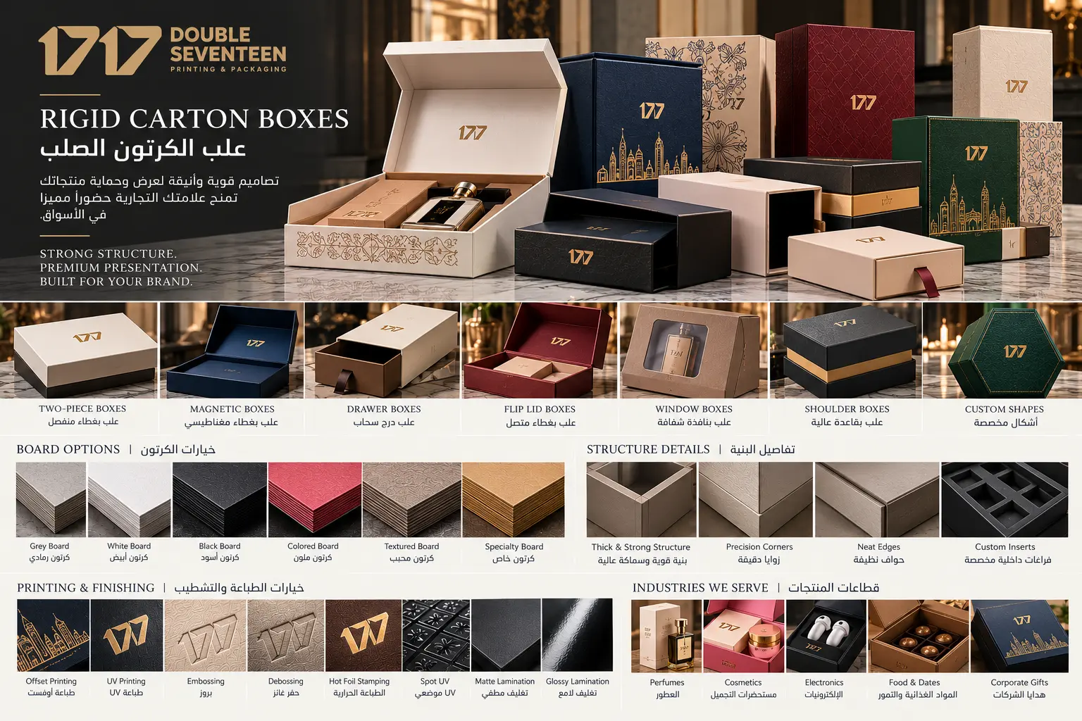 Rigid carton boxes
